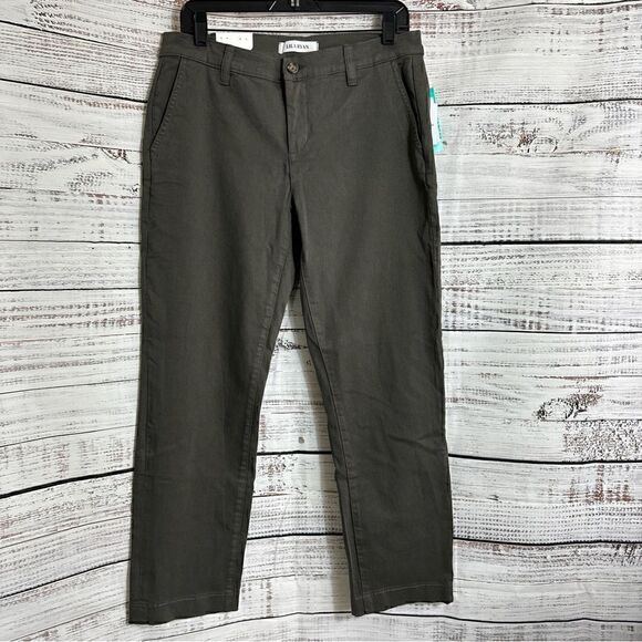 Lila Rayn Pants Womens Size 10 the Erica Slim Chino Straight leg Brown CozyTwill - Picture 1 of 15